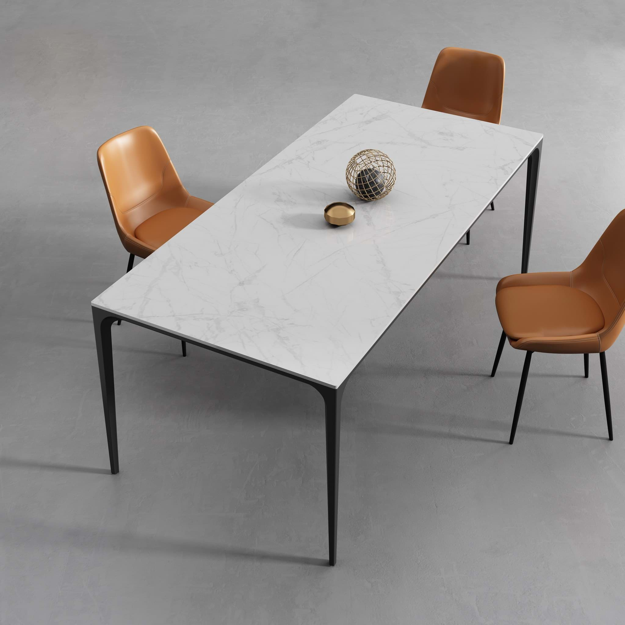 Picture of White Fish Belly Dining Table